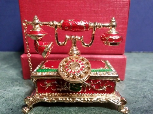 Telephone trinket box - trinket,