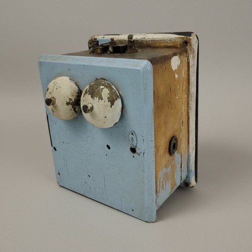 Antique telephone ringer box - telephone,