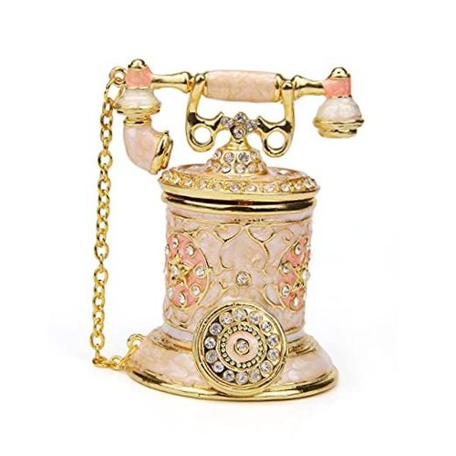 Vintage telephone trinket box - vintage,