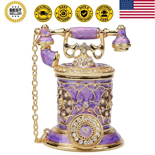 Vintage telephone trinket box - telephone,
