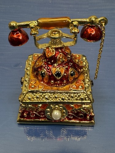 Vintage telephone trinket - vintage,
