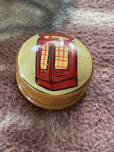 Wooden trinket jewelry box - wooden,