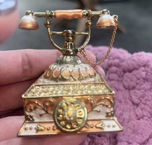 Parlor telephone peach enamel - peach,