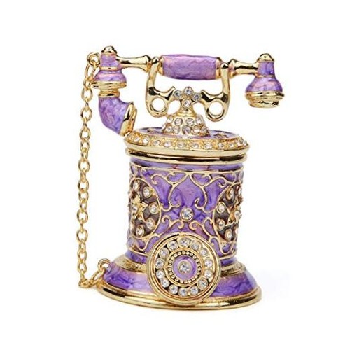 Vintage telephone trinket box - vintage,