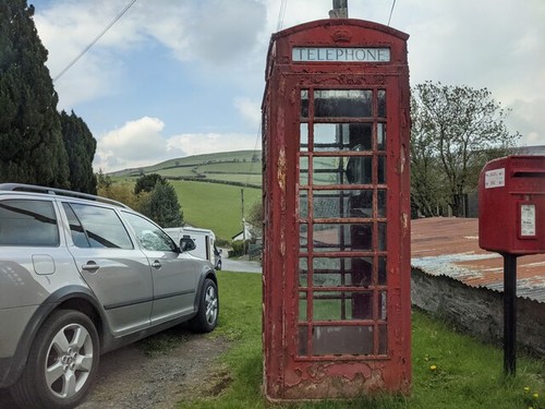 Photo telephone box - telephone, at